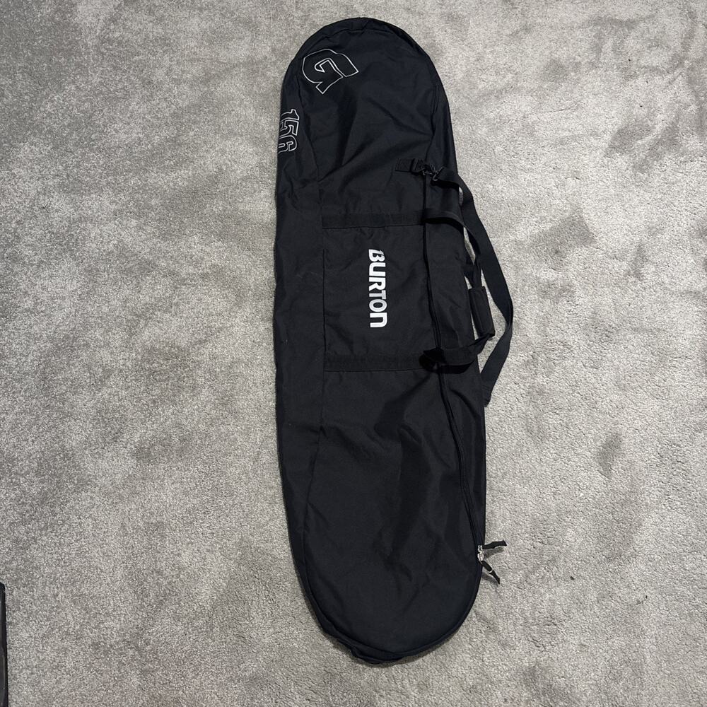 Burton 156 Snowboard Bag Travel Case Black Shoulder Strap Carry Cover